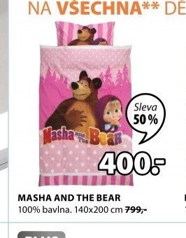 Povlečení Masha and the Bear