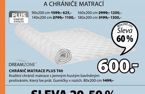 Chránič matrace PLUS T40
