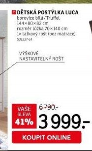 Dětská postýlka Luca