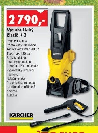 Vysokotlaký čistič K 3