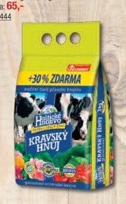Kravský hnůj + 30 % zdarma