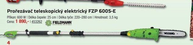 Prořezávač teleskopický elektrický FZP 6005-E