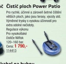 Čistič ploch Power Patio