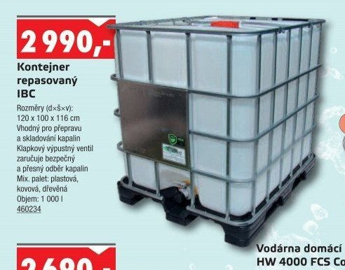 Kontejner repasovaný IBC