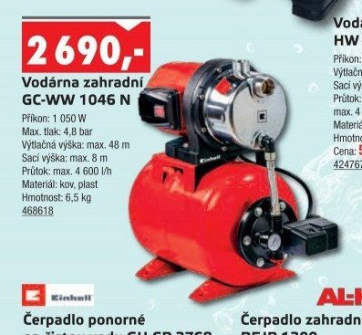 Vodárna zahradní GC-WW 1046 N
