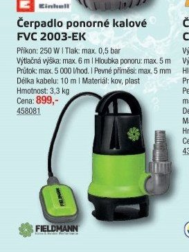 Čerpadlo ponorné kalové FVC 2003-EK