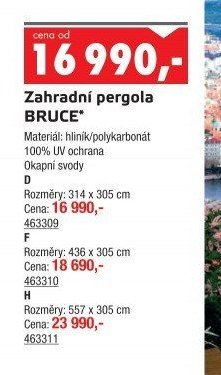 Zahradní pergola BRUCE*