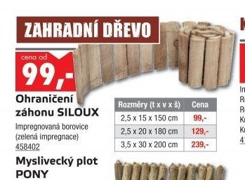 Ohraničení záhonu SILOUX