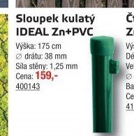 Sloupek kulatý IDEAL Zn+PVC
