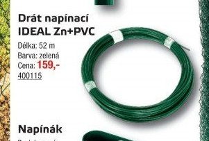 Drát napínací IDEAL Zn+PVC