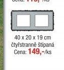 40 x 20 x 19 cm čtyřstranně štípaná