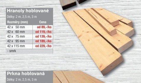 Hranoly hoblované