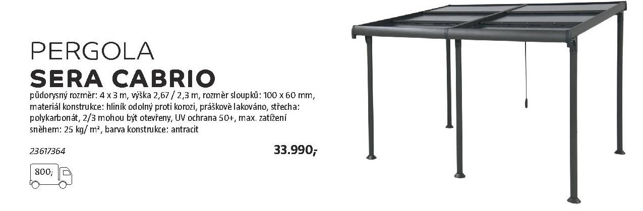 PERGOLA SERA CABRIO
