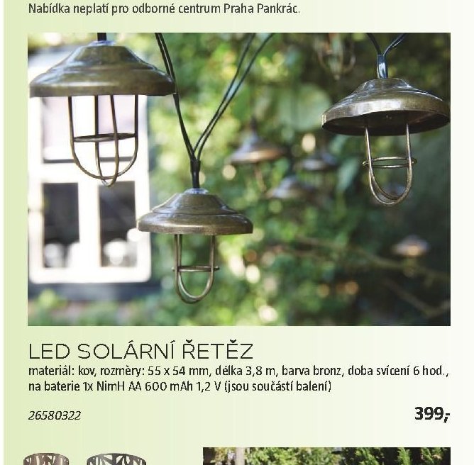LED SOLÁRNÍ ŘETĚZ