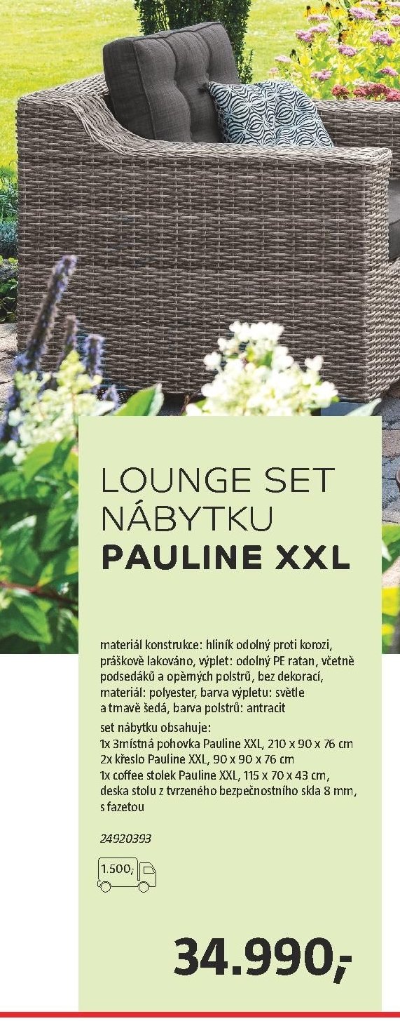 Lounge set nábytku Pauline XXL