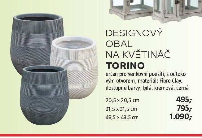 Designový obal na květináč Torino