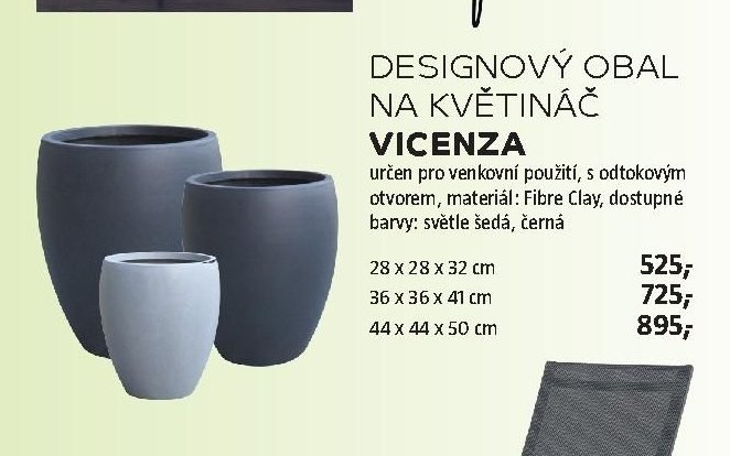 DESIGNOVÝ OBAL NA KVĚTINÁČ VICENZA