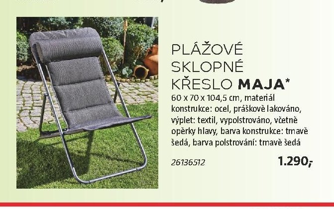 PLÁŽOVÉ SKLOPNÉ KŘESLO MAJA*