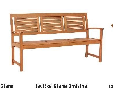 lavička Diana 3místná