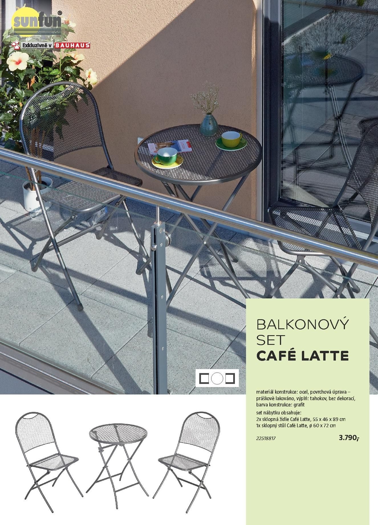 Balkonový set Café Latte