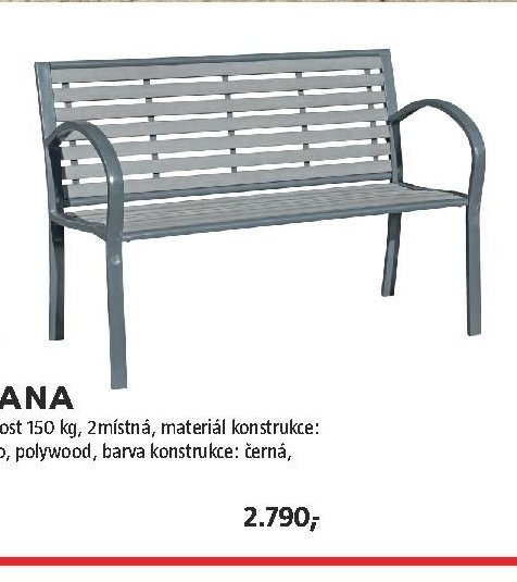 Zahradní lavička DANA