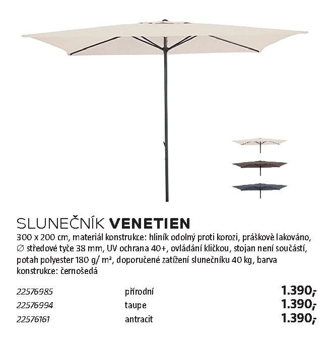 SLUNEČNÍK VENETIEN