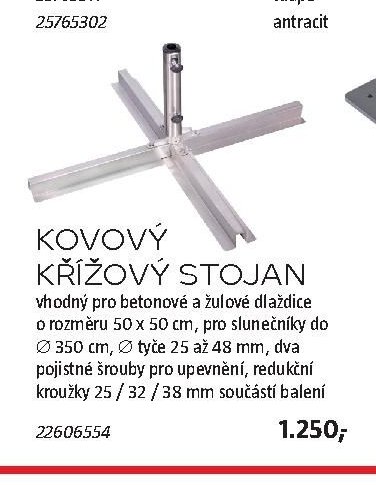 KOVOVÝ KŘÍŽOVÝ STOJAN