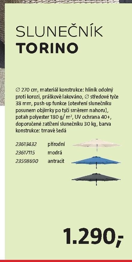 SLUNEČNÍK TORINO