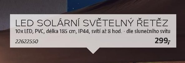 LED SOLÁRNÍ SVĚTELNÝ ŘETĚZ