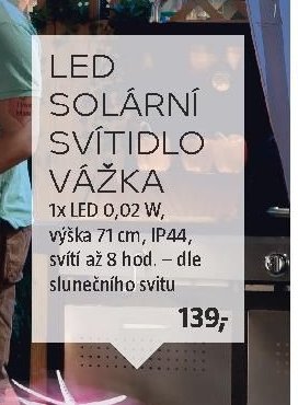 LED SOLÁRNÍ SVÍTIDLO VÁŽKA