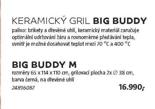 KERAMICKÝ GRIL BIG BUDDY M
