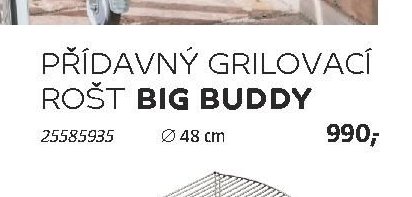 PŘÍDAVNÝ GRILOVACÍ ROŠT BIG BUDDY