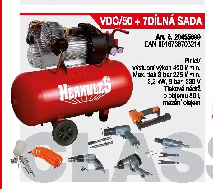 VDC/50 + 7DÍLNÁ SADA