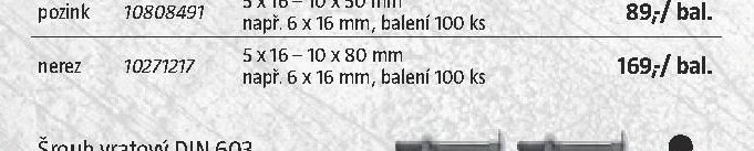 Šroub 6hran DIN 933 (nerez)