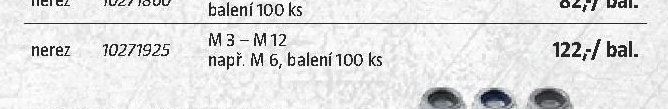 6hranná DIN 934 (nerez M3-M12)