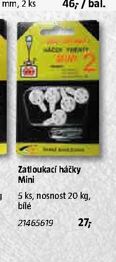 Zatloukací háčky Mini, 5 ks