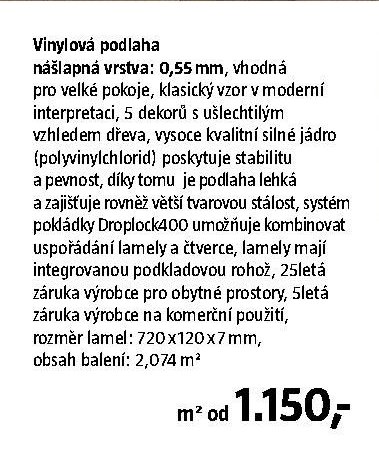 Vinlová podlaha