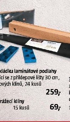 Dřevěné dorážecí klíny