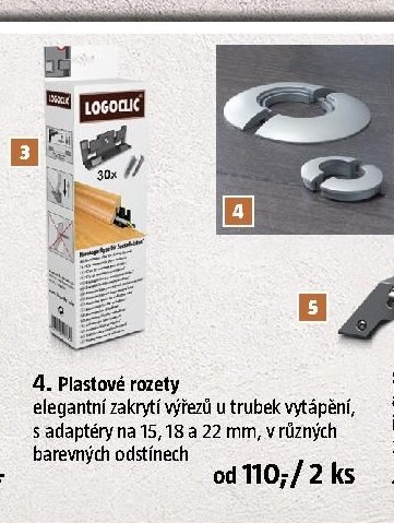 Plastové rozety