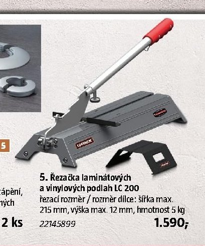 Řezačka laminátových a vinylových podlah LC 200
