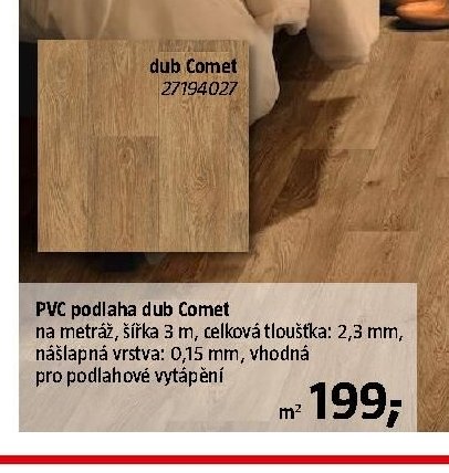 PVC podlaha dub Comet