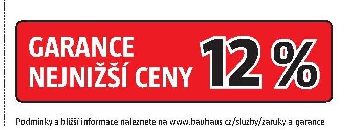 GARANCE NEJNIŽŠÍ CENY 12 %