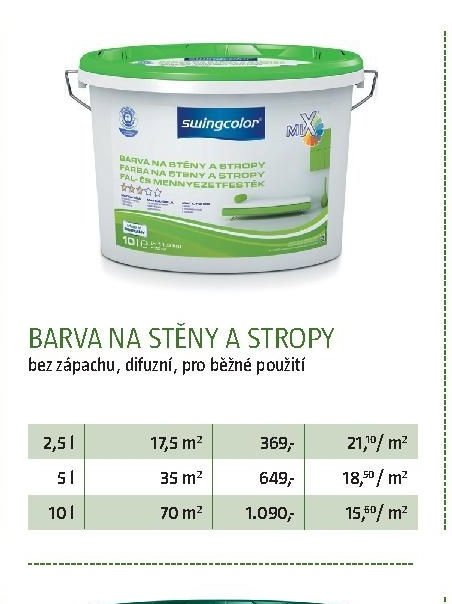BARVA NA STĚNY A STROPY