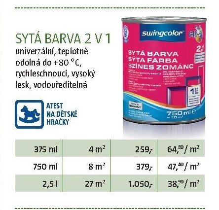 SYTÁ BARVA 2 V 1