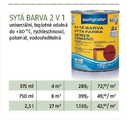 SYTÁ BARVA 2 V 1