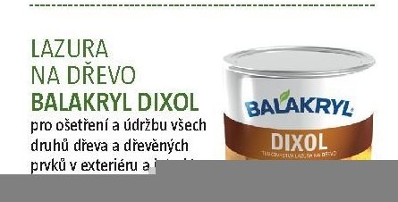 LAZURA NA DŘEVO BALAKRYL DIXOL