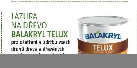 LAZURA NA DŘEVO BALAKRYL TELUX