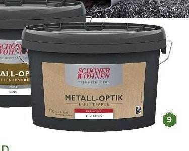 Efektová barva s metalickým vzhledem zlatá, matná