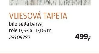 VLIESOVÁ TAPETA bílo-šedá barva
