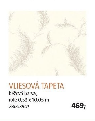 Vliesová tapeta, béžová barva, role 0,53 x 10,05 m